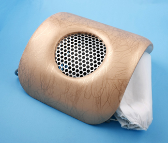 110V/220V New Light Brown with Lines Nail Drill Art Dust Suction Collector Manicure Salon