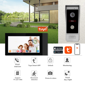 Multi-Language Tuya Smart Wi-Fi Video Door Phone with Intercom and Visual Videophone Kit