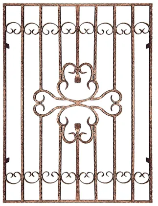 Lovebird aluminum window grille