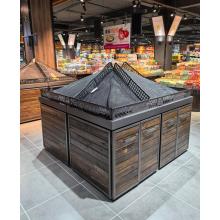 Double sided Supermarket Vegetable and Fruit Shelves