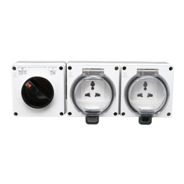 Multi-function IP66 Waterproof Industrial Socket Wall Power Outlet