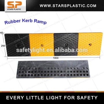 Black & Yellow Color Made In Rubber Meterial Traffic Road Safety Kerb Ramp KR-A75--13/16 Series