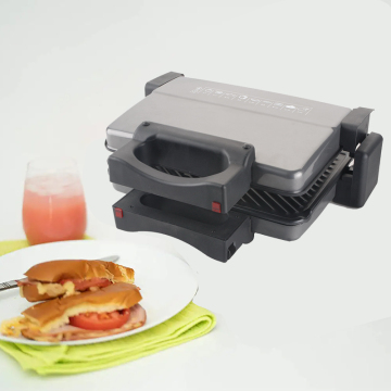 3-in-1 Detachable Non-Stick Grilling Plates: 180° Electric Panini Press & Grill for Healthy Contact Grilled Meals
