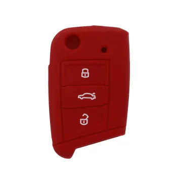 Embossed silicone car key cover golf 7