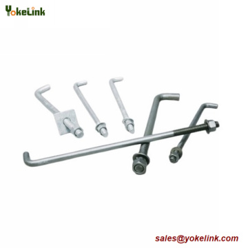 ASTM F1554 Grad 55 L Tijă de ancorare cu piulițe