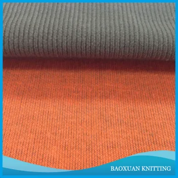 97%Cotton 3%spandex french rib fabric yarn dyed fabric for sleeves