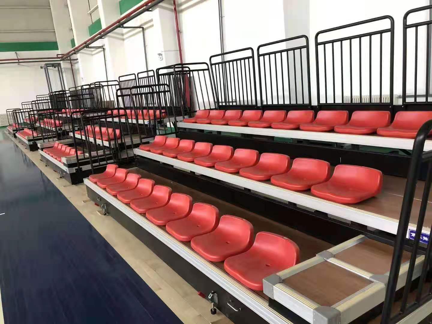 low backrest bleacher