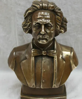 Classic Design Bronze Einstein Bust Sculpture