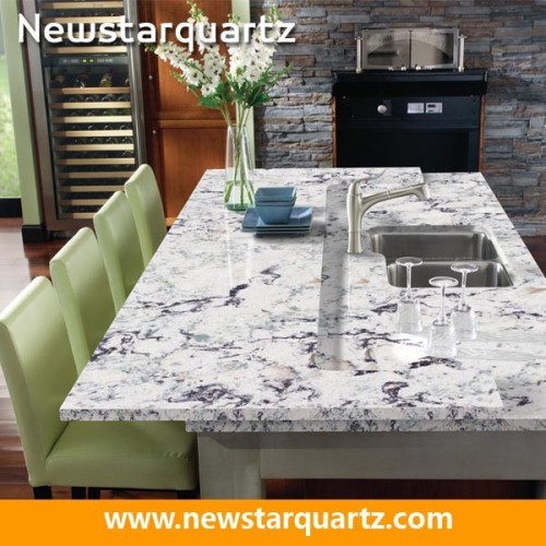 Newstar chinese manufacture solid surface artificial quartz island top