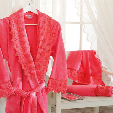 Wholesale Comfortable Printing 100% Cotton Terry Bathrobe