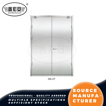Doppia porta tagliafuoco oversize in acciaio inox