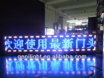 LED exibe fábrica, placa móvel LED de três cores para uso interno, exibições de tela LED para loja /loja
