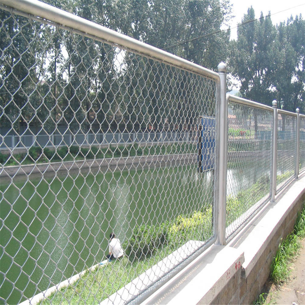 Zinc Coated Decorative Garden Chain Link Fence