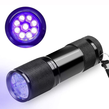 Alloy Aluminium Portable 9 LED UV Lampu suluh: penyelesaian cahaya utama anda