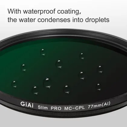 GiAi MC CPL Filter - 58mm, 77mm, 82mm HD Camera Polarizing Filter