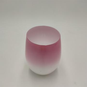 ombre rood stemless wijnglas