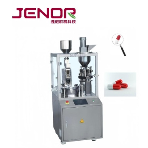 Cápsula de gelatina dura vazia semiautomática do pó do carregador dobro farmacêutico da elevação que faz a máquina de enchimento da cápsula automática