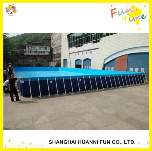 Outdoor metal frame pool PRICE &above ground metal swimming pool SUPPLIER