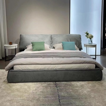 WESOME 2.24m High Quality Upholstered King Size Cloud Bed