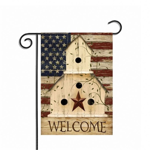 Custom outside American garden yard banner flags