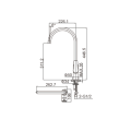 Messing Single Hebel Auszug Küchenarmatur