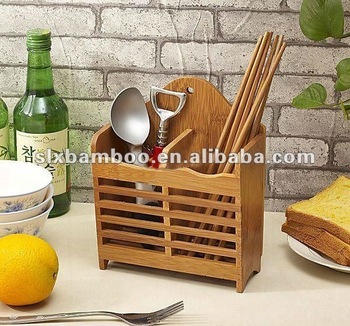 Bamboo Utensil&Chopsticks Holder