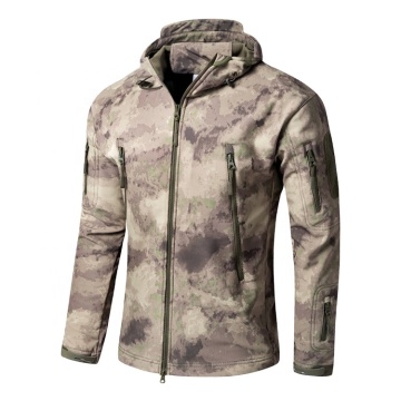 Tactical Camouflage Heating Jacket for Men - KANGO Factory Outdoor Winter Softshell Windbreaker