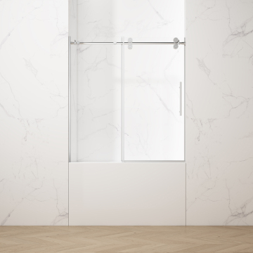 Barn Door Bath Screen Frameless Sliding Door