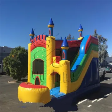 Factory pvc inflatable bouncy castle slide