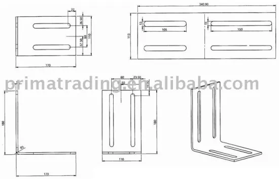 Car guide rail bracket
