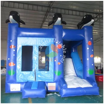 2017 Aier indoor inflatable bouncy castle inflatable inflatable castle with slide