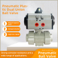 Supapă cu bilă dublă din plastic pneumatică