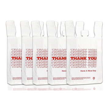 High Cost-Effective Reusable Thank You Plastic Bags