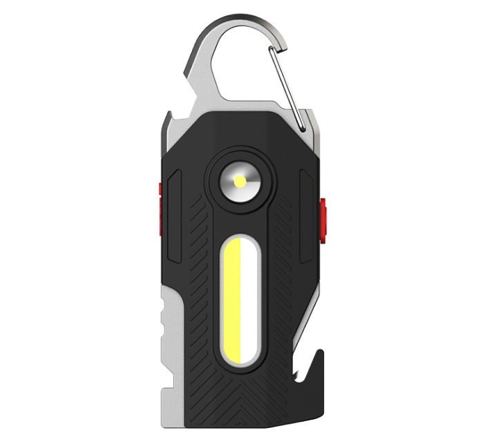 Draagbare kleine LED -sleutelhanger zaklampen Cob werklicht