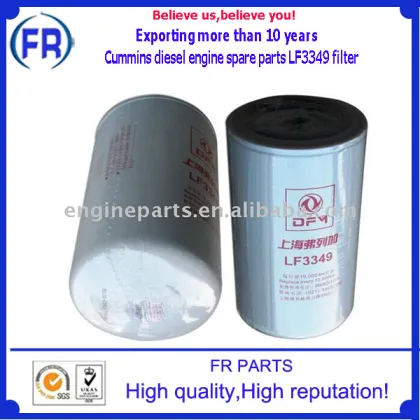 Best quality diesel engine spare parts LF3349 genuine fleetguard oil filter