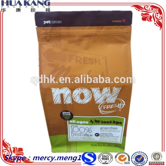 The most upscale stand up square bottom pet food bag