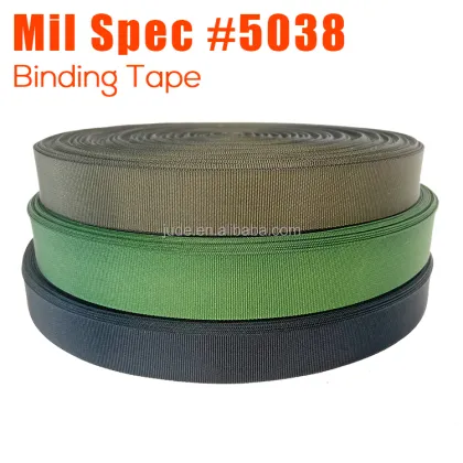 JUDE Webbing Mil-W-5038 Mil-PRF-5038 High Strength PIA Mil Spec Nylon Bias Binding