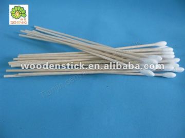 6" 150mm medical wooden stick bud cotton swabs