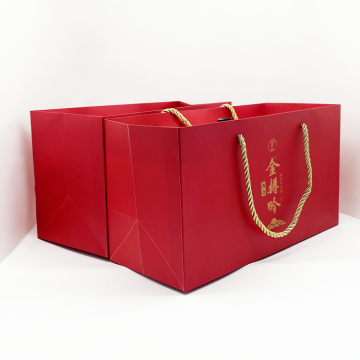 Custom Eco-Friendly Brown Paper Bag with Printed Surface and Flat Handle for Gift and Shopping