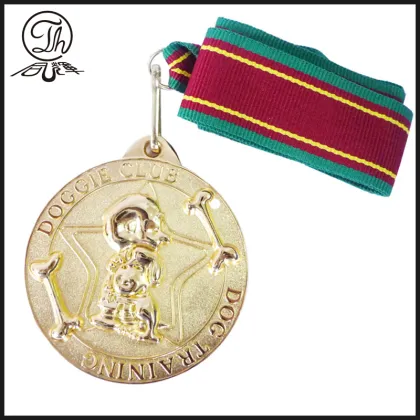 Gold officer coin medal awards of valor