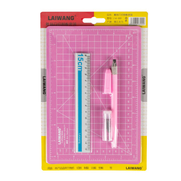 A5 Cutting Mats Pen Knife Set - 3 Piece Cutting and Engraving Board Set