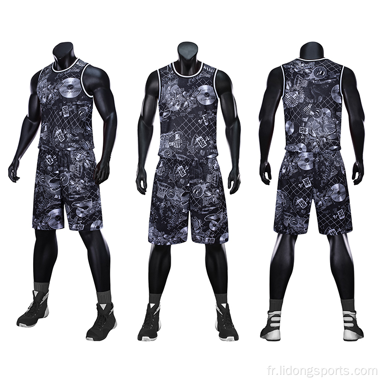 Conception uniforme de basket-ball sublimation pour l&#39;équipe