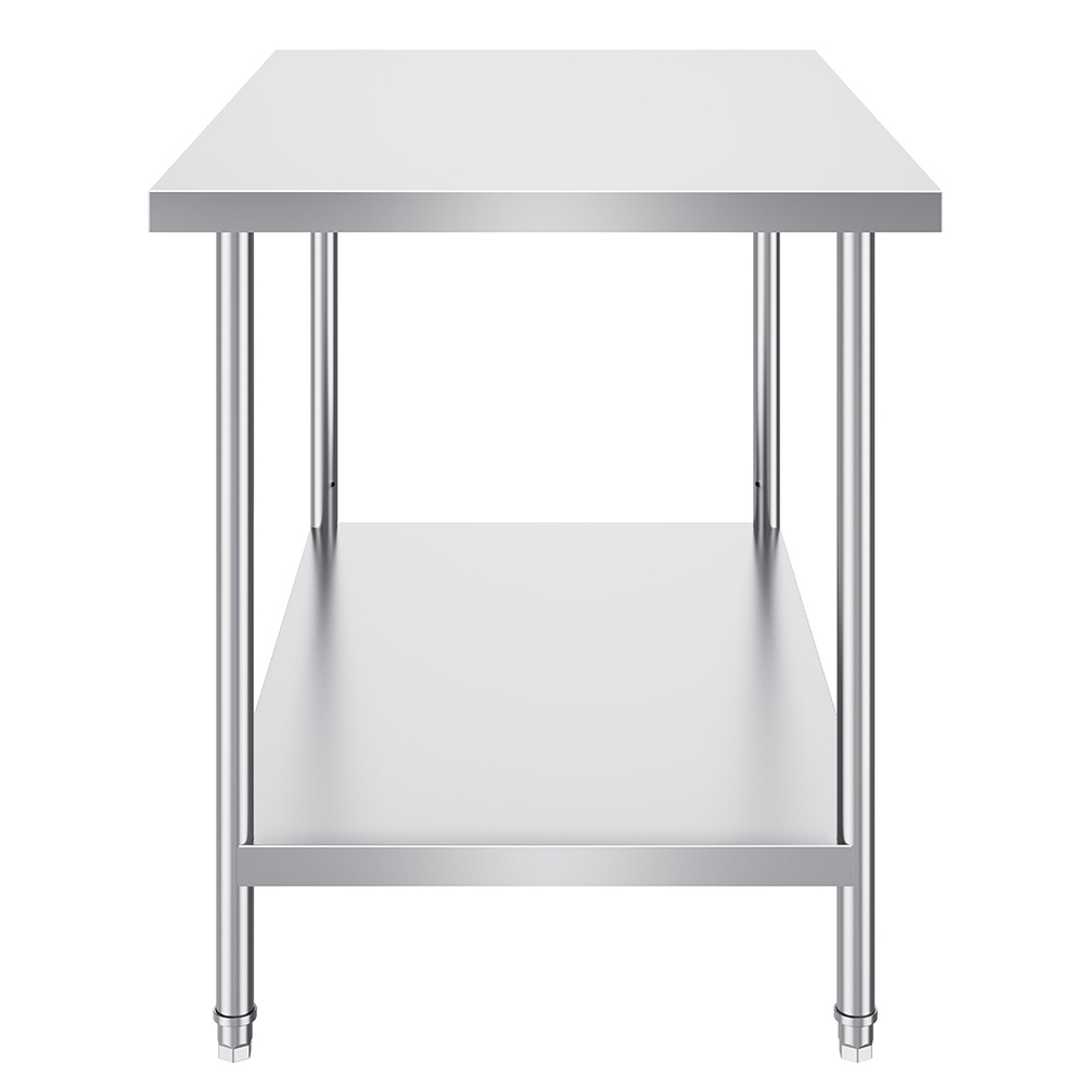 stainless steel table with shelf unit (5)