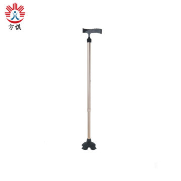 Aluminum alloy copper color lightweight four-corner cane