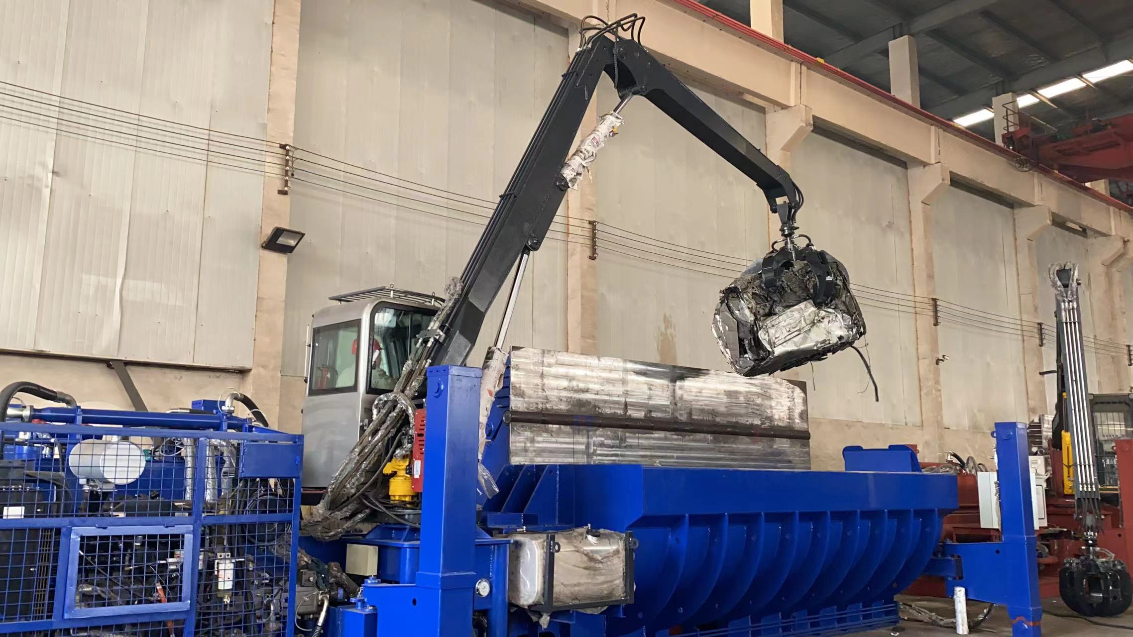 Automatically Portable Mobile Car Baler Pressing Machine