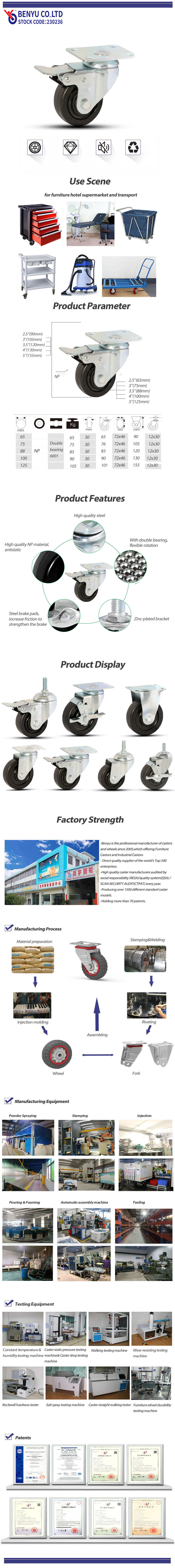 3 Inch Antistatic Casters