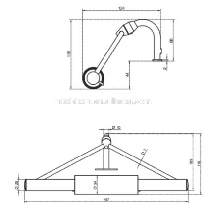 triangle designs indoor bedroom R7S wall lamp