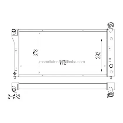 Car Radiator for Buick Century/Regal & Chevrolet Impala/Monte Carlo 2000-2005