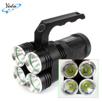 Y60 black 40W high bright 4*LED aluminum rechargeable T6 search light
