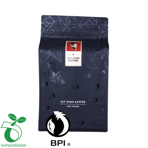 Square Bottom Coffee Bag med Easy Tear-Off Glidelås